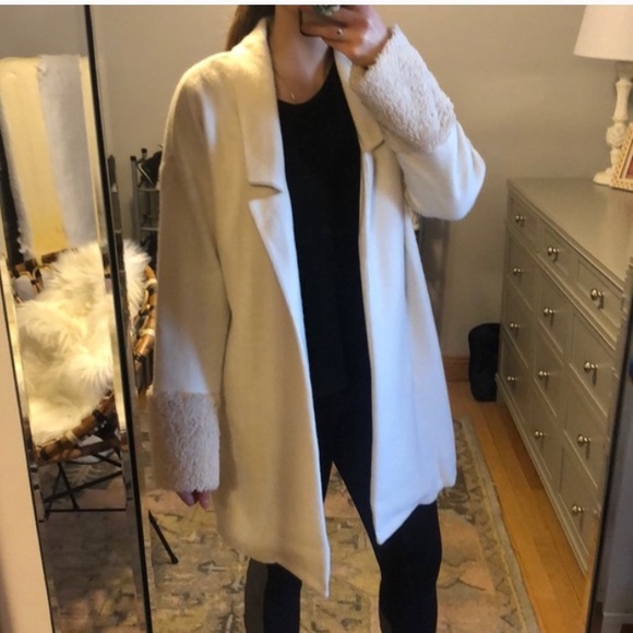 Z SUPPLY cream sherpa coat - Picture 3 of 3